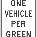 One Vehicle Per Green / R10-28
