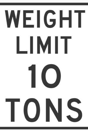 Weight Limit 10 Tons / R12-1
