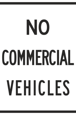 No Commercial Vehicles / R5-4