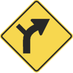 Combination Curve / Side Road / W1-10