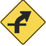 Combination Curve / Cross Road / W1-10A