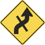 Combination Reverse Curve / Cross Road / W1-10E