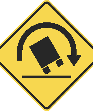 Truck Rollover / W1-13