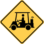 Golf Cart Crossing / W11-11