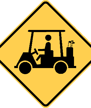 Golf Cart Crossing / W11-11