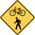 Bicycle & Pedestrian Crossing / W11-15