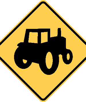Farm Machinery Crossing / W11-5a