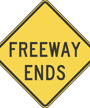 Freeway Ends / W19-3