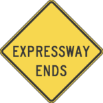 Expressway Ends / W19-4