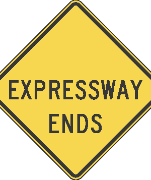 Expressway Ends / W19-4
