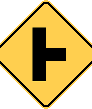 Side Road Intersection / W2-2