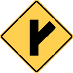 Diagonal Side Road Intersection / W2-3