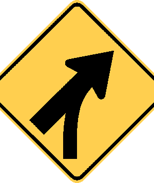 Entering Roadway Merge / W4-5