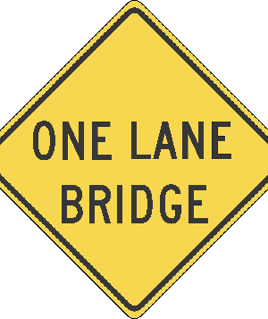 One Lane Bridge / W5-3