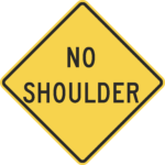 No Shoulder / W8-23