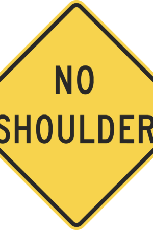 No Shoulder / W8-23