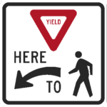 Yield Here To Pedestrians / R1-5