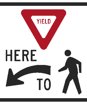 Yield Here To Pedestrians / R1-5