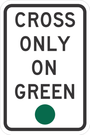 Cross Only On Green / R10-1