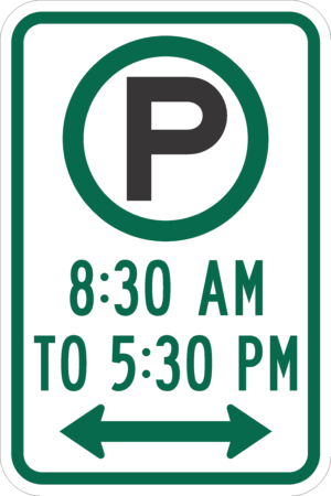 Parking Permitted AM to PM / R7-23