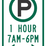 1 Hour Parking Permitted AM to PM / R7-23a
