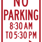 No Parking AM to PM / R7-2a