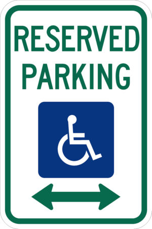 Reserved Parking for Persons with Disabilities / R7-8