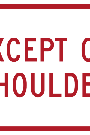 Except On Shoulder / R8-3fP