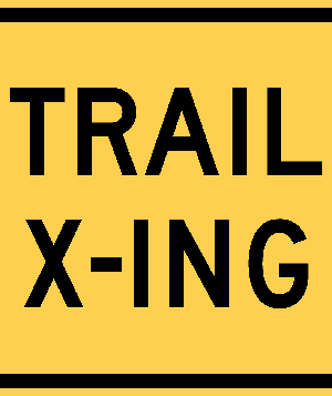 Trail Crossing / W11-15P