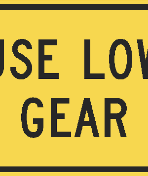 Use Low Gear / W7-2P