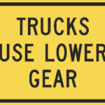 Trucks Use Lower Gear / W7-2bP