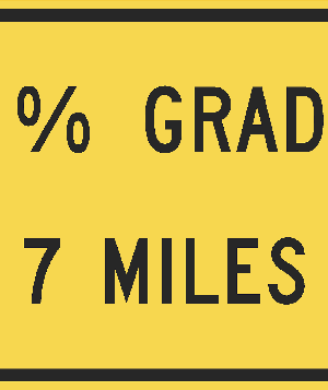 Percentage Grade Distance Miles / W7-3bP