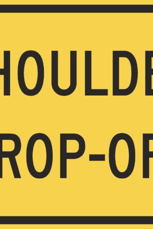 Shoulder Drop-Off / W8-17P